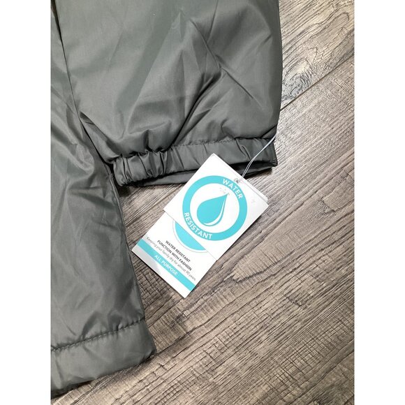 Totes Mens Gray Water-Resistant Hooded Jacket W/ Fleece Lining & Zip Size L - Picture 6 of 10